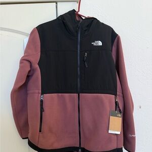 The North Face Denali Jacket - Black and Wild Ginger